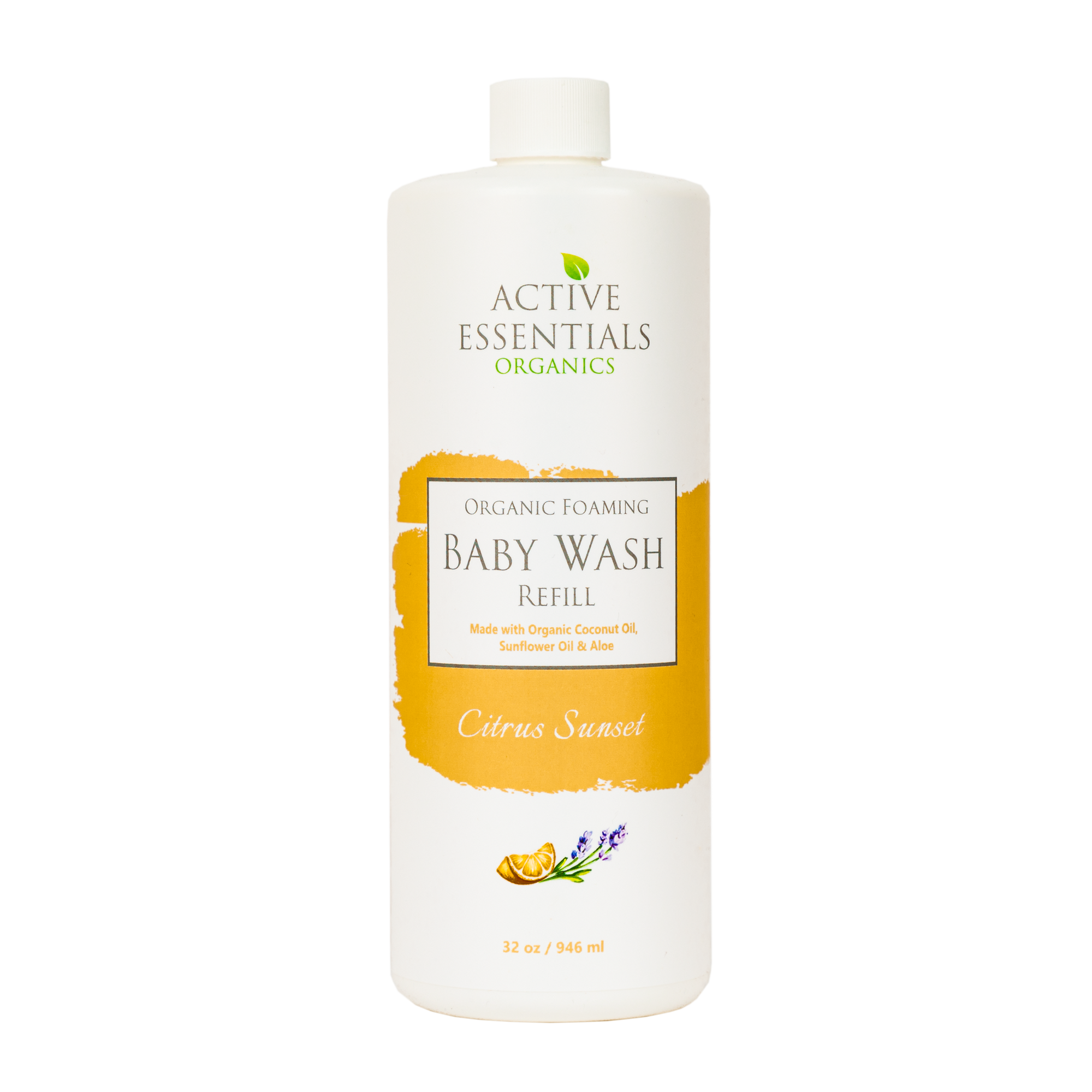 Organic Baby Foam Wash- Citrus Sunset- 32oz